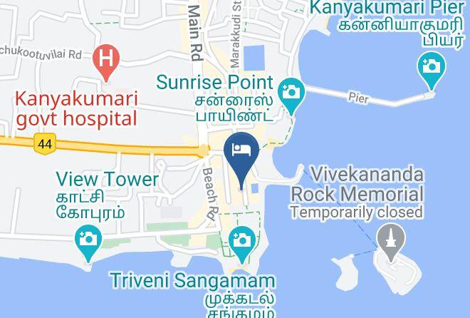 Kanniyakumari - Hotel Srimaniya Maps