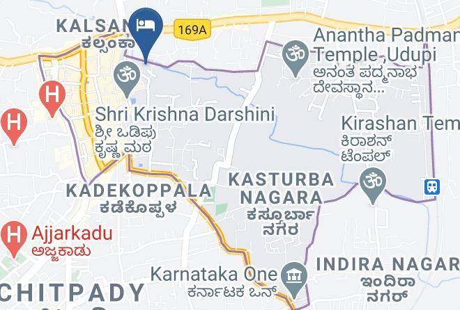 Udipi - Hotel Srinivasa Residency Maps