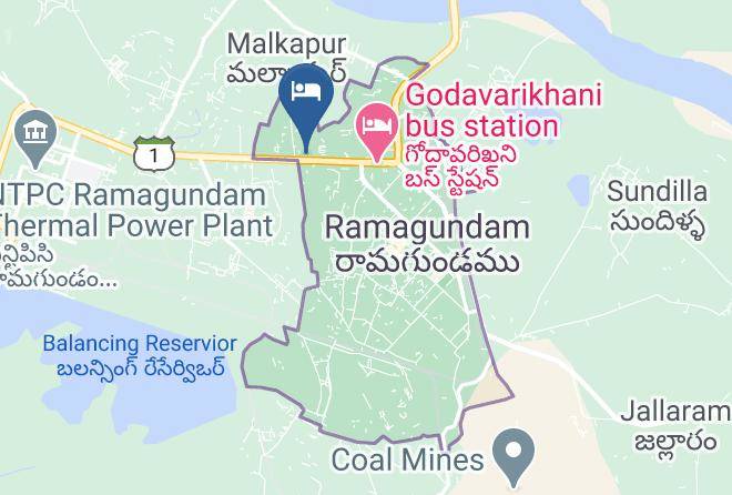 Ramagundam - Hotel Sritara Grand Godavarikhani Maps