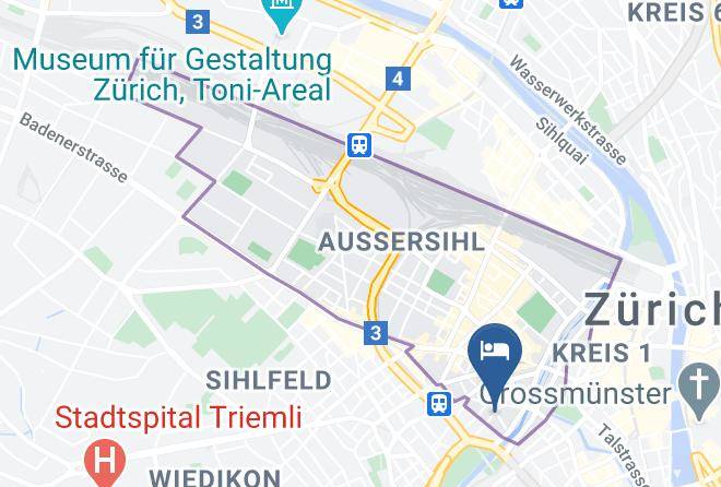 Zurich - Hotel St Georges Maps