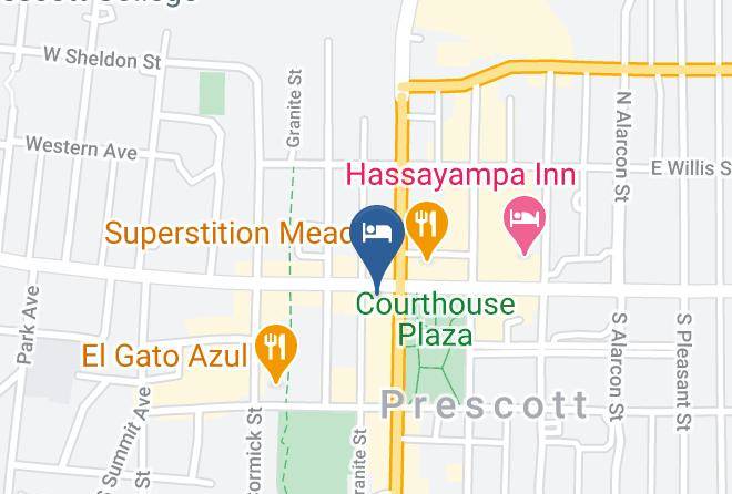 Yavapai - Hotel St Michael Prescott Maps