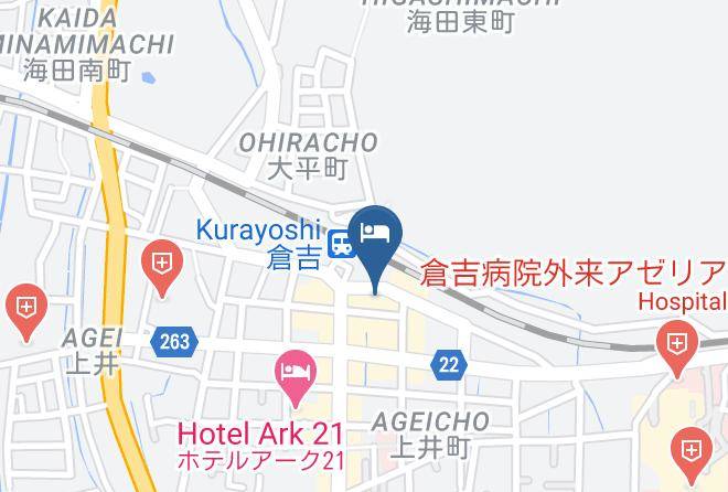 Kurayoshi City - Hotel St Palace Kurayoshi Maps