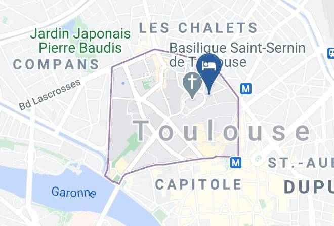 Haute Garonne - Hotel St Sernin Toulouse Maps