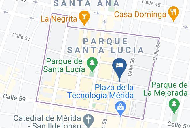 Merida - Hotel Sta Maria Maps