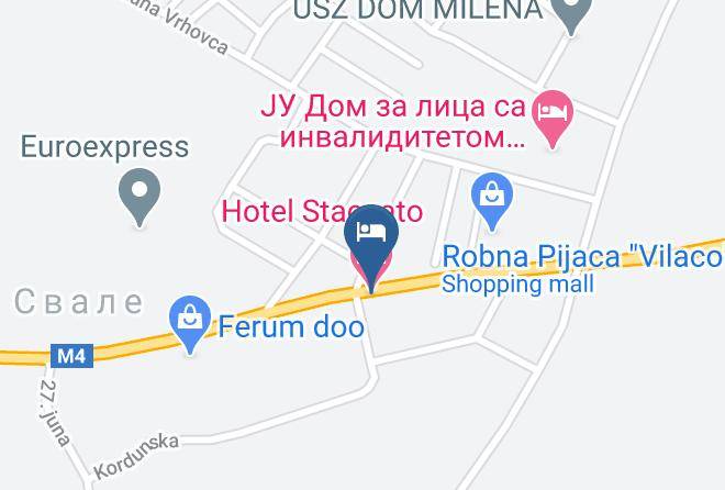 Banja Luka - Hotel Staccato Maps