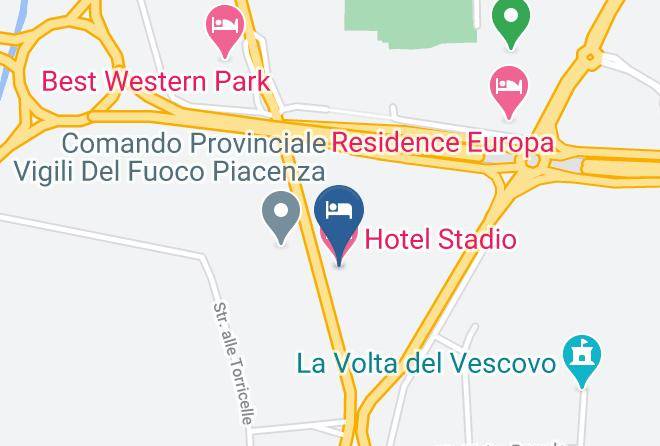 Piacenza - Hotel Stadio Maps