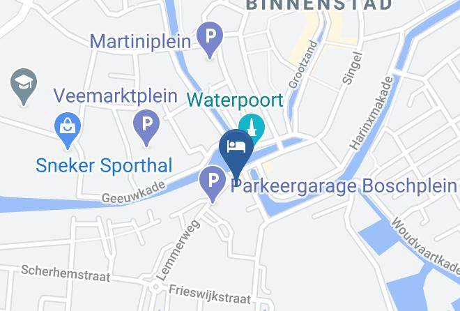 Sudwest Fryslan - Hotel Stadsherberg Sneek Maps