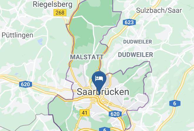 Saarbrucken - Hotel Stadt Hamburg Am Fluss Maps