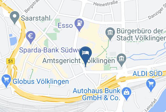 Saarbrucken - Hotel Stadt Volklingen Maps