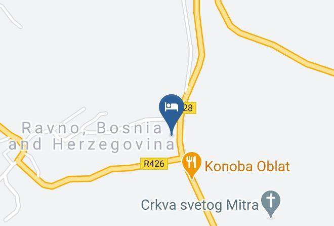 Hercegovacko Neretvanski - Hotel Stanica Ravno Maps