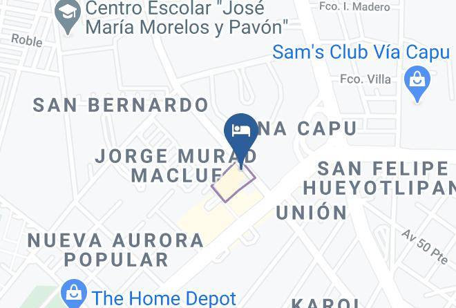 Puebla Puebla - Hotel Star Express Maps