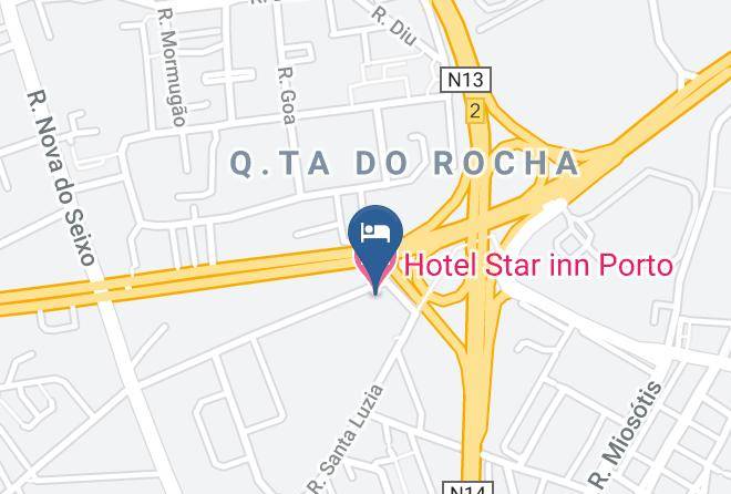 Hotel Star Inn Porto Map
