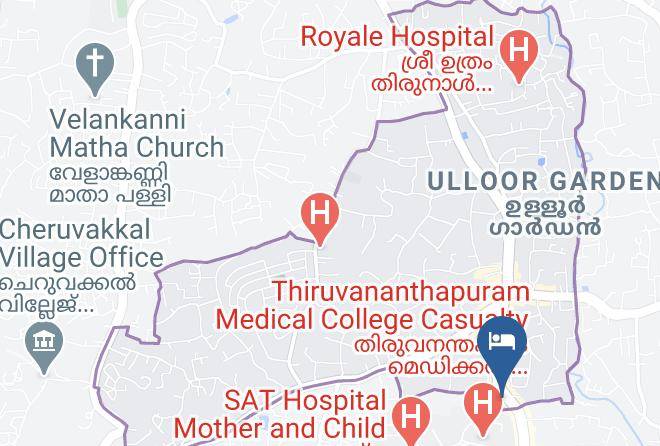 Trivandrum - Hotel Star N Star Maps