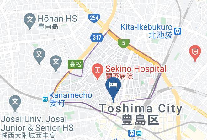 Toshima Ward - Hotel Star Plaza Ikebukuro Maps