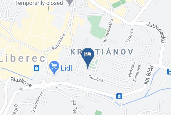Liberec - Hotel Stara Pekarna Maps
