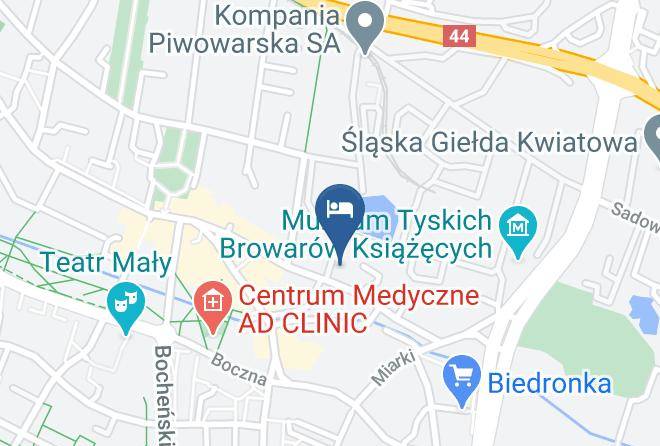 Tychy - Hotel Stara Poczta Maps
