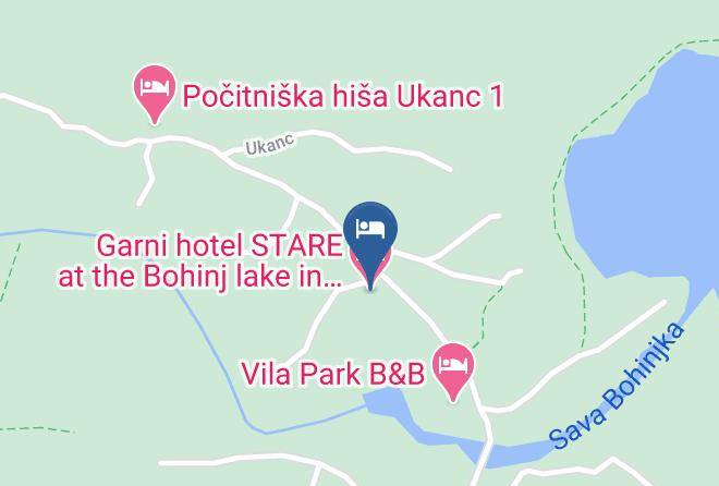 Bohinjska Bistrica - Garni Hotel Stare At The Bohinj Lake In Julian Alps Slovenia Maps