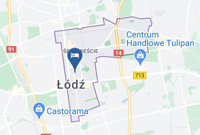 Lodz - Hotel Stare Kino Lodz Maps
