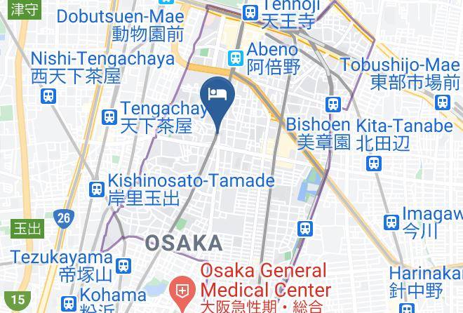 Osaka City Abeno Ward - Hotel State Tennoji Maps
