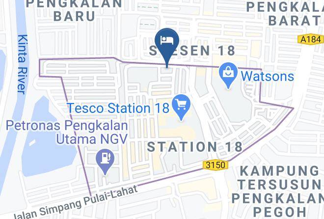 Kinta District - Hotel Station 18 Maps