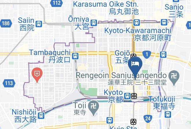 Kyoto City Shimogyo Ward - Hotel Station Kyoto West Maps