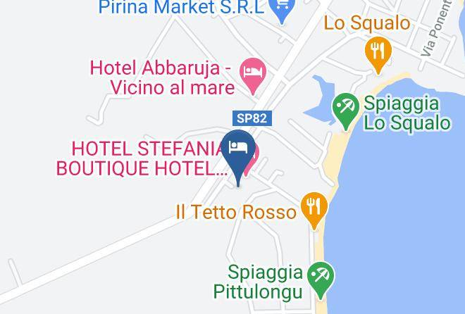 Sassari - Hotel Stefania Boutique By The Beach Maps