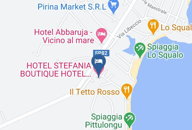 Sassari - Hotel Stefania Boutique Hotel By The Beach Ristorante Nino's Maps