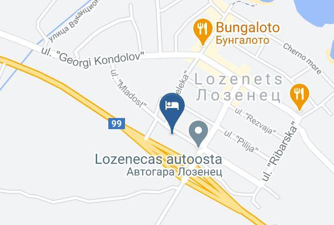 Tsarevo - Hotel Stefanov Maps