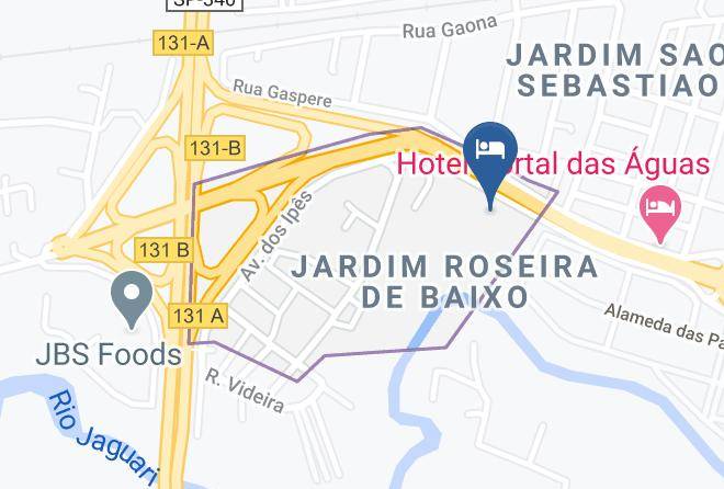 Jaguariuna - Hotel Stelati Maps