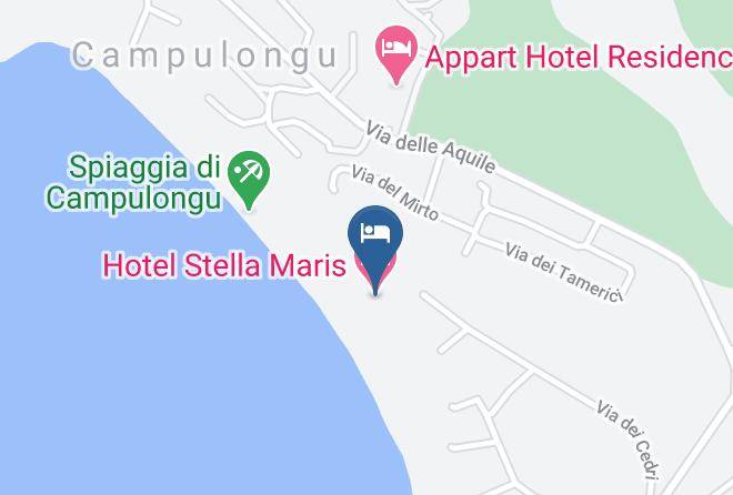 Province Of South Sardinia - Hotel Stella Maris Maps