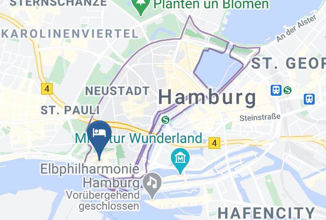 Stadt Hamburg - Hotel Stella Maris Maps