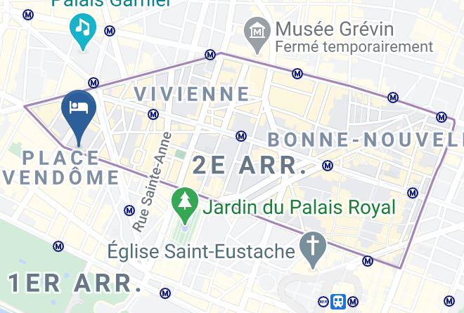 Paris - Hotel Stendhal Place Vendome Paris Mgallery Par Sofitel Maps