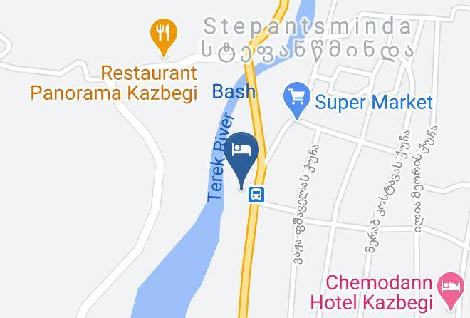 Georgia - Hotel Stepantsminda Maps