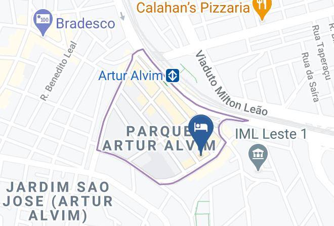 Sao Paulo Artur Alvim - Hotel Stillos Maps