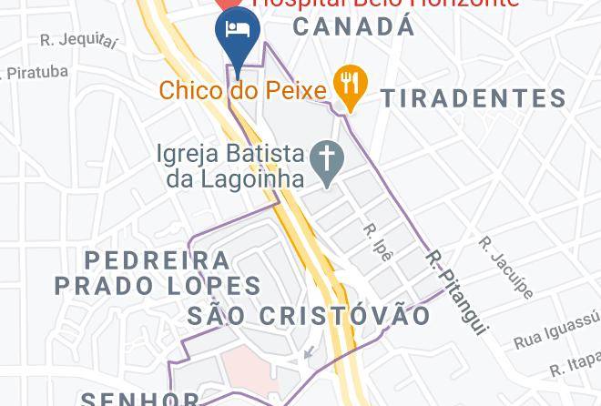 Belo Horizonte - Soft Inn Belo Horizonte Maps