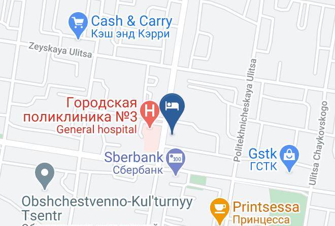 Blagoveshchensk - Hotel Strannik Maps