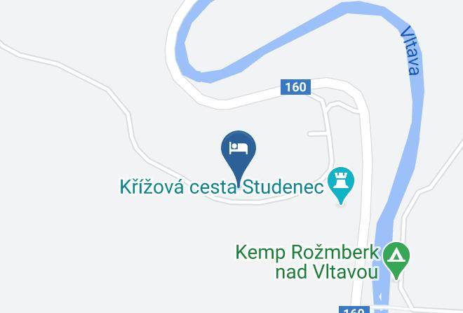 Cesky Krumlov - Hotel Studenec Maps