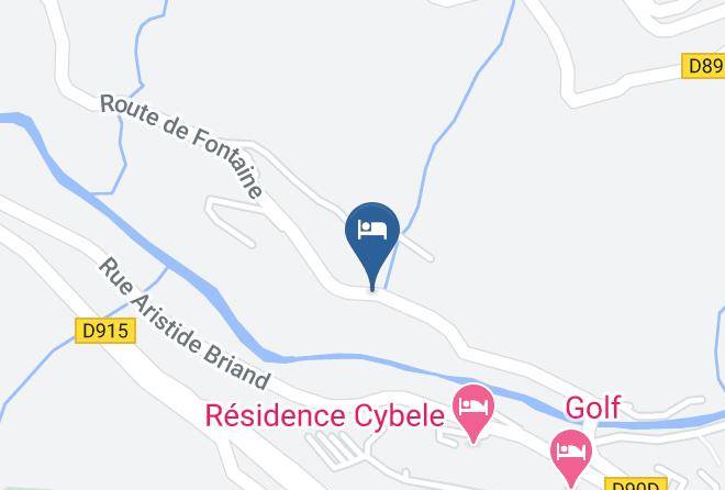 Hotel Studios La Rochetaillee Map