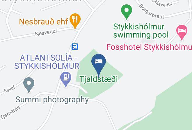 Stykkisholmur - Tjaldstaei Maps
