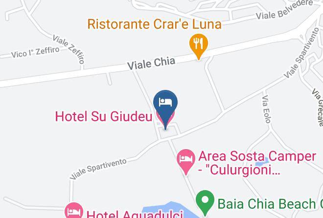 Province Of South Sardinia - Hotel Su Giudeu Maps