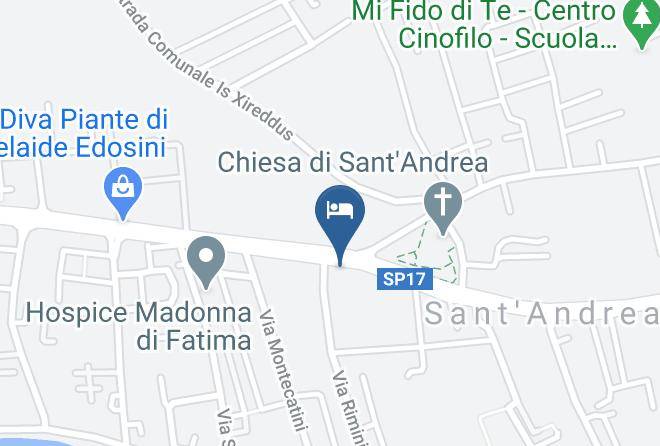 Hotel Su Meriagu Map