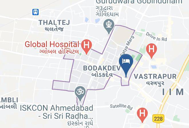 Ahmadabad - Hotel Suba Star Maps