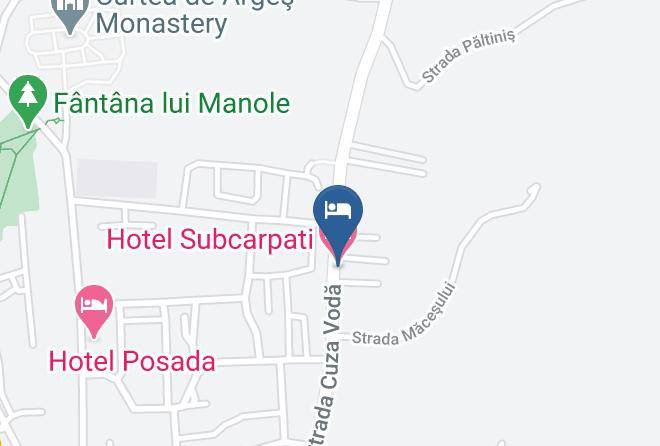 Curtea De Arges - Hotel Subcarpati Maps