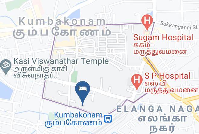 Hotel Subra Residency Map