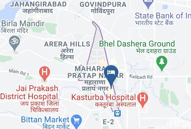Bhopal - Hotel Sudarshan Palace Maps