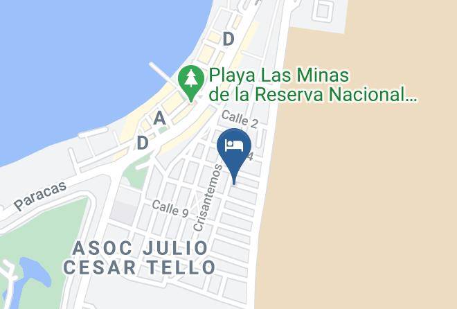 Pisco - Hotel Sueno De San Martin Maps