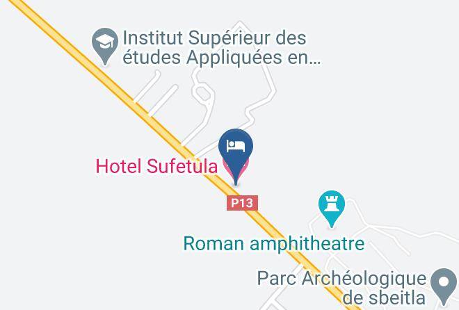Tunisia - Hotel Sufetula Maps
