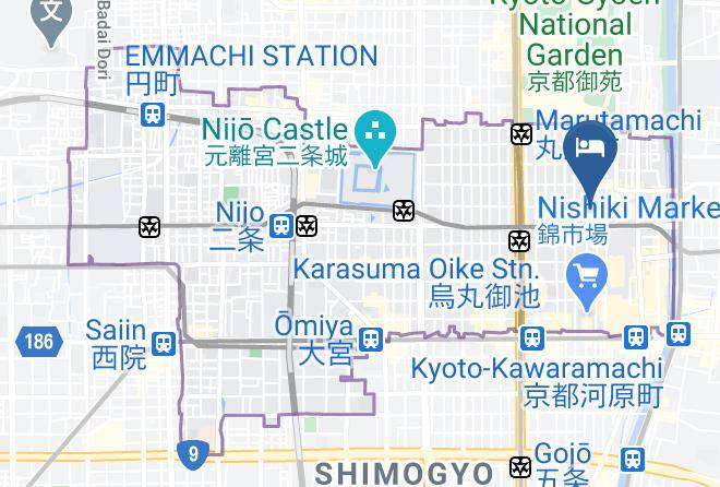 Kyoto City Nakagyo Ward - Hotel Sugicho Maps