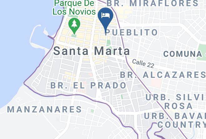 Santa Marta - Hotel Suite Boutique El Cactus Maps