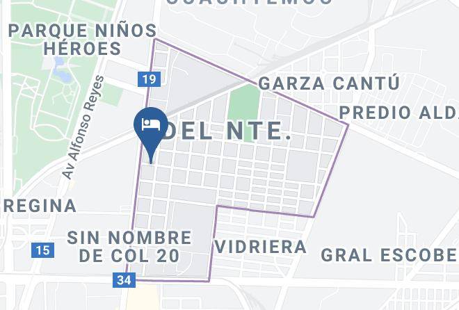 Monterrey - Hotel Suite Guerrero Maps